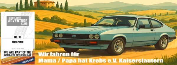 Pinto-Power sammelt Spenden für Mama/Papa hat Krebs e.V.